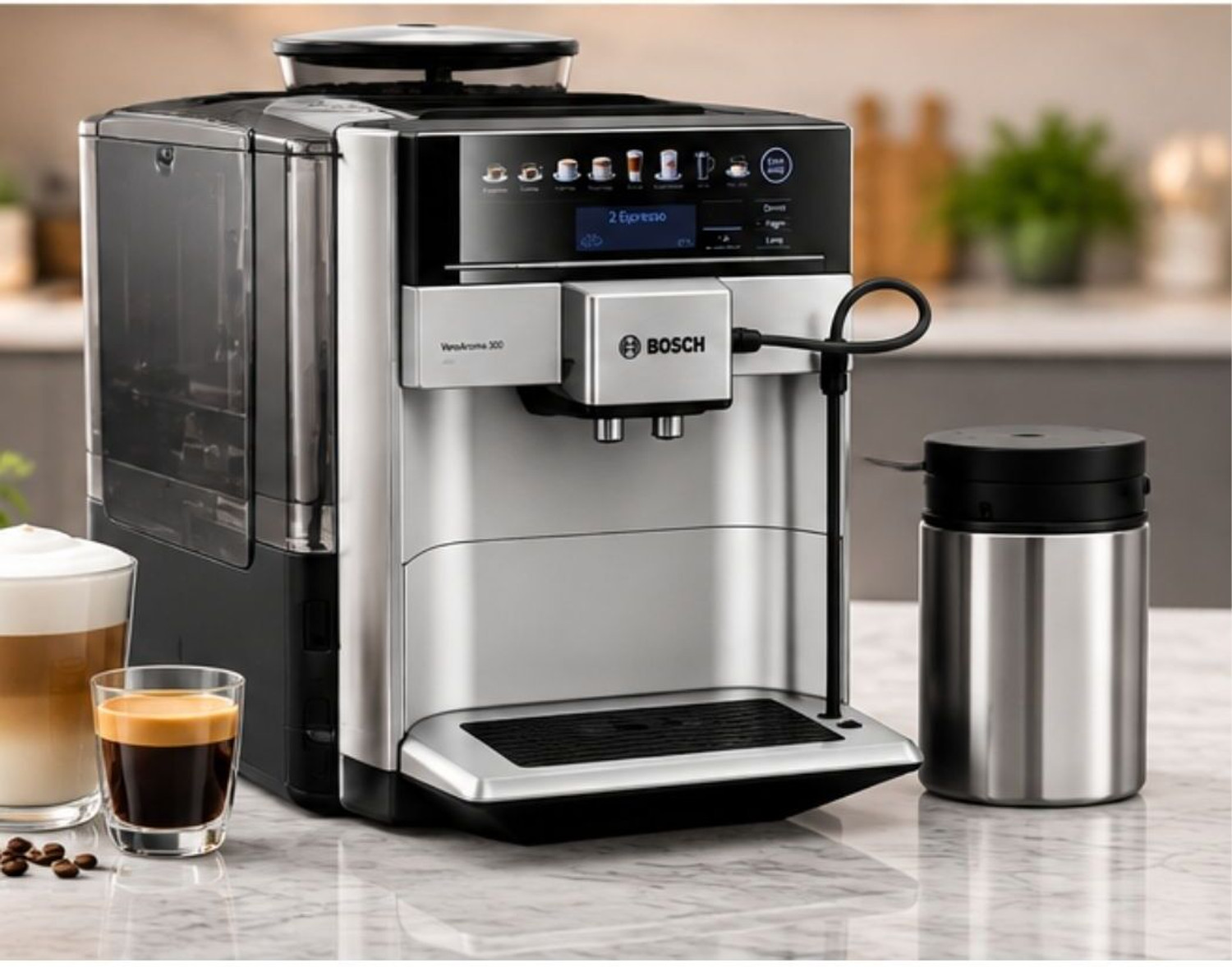 Image of BOSCH Series 2 Fully Automatic Coffee Machine 2 Cups Coffee Maker (Black)