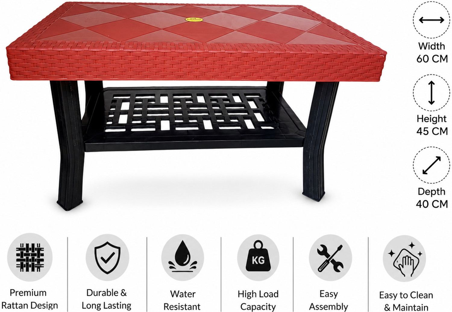 Image of Nilachal Center Coffee Table Plastic Coffee Table Plastic Coffee Table