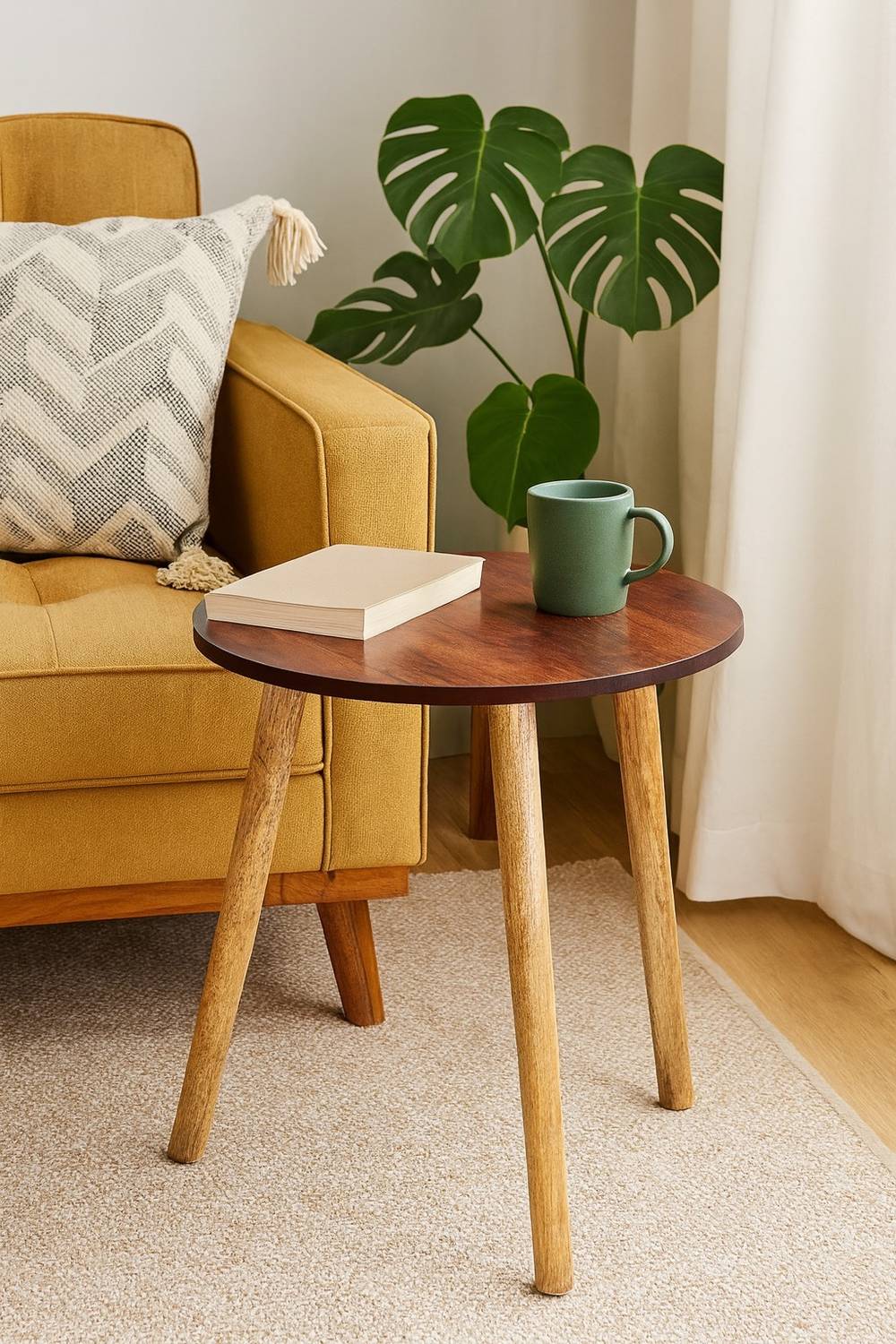 Device Bas with BROWN ART SHOPPEE Coffee Table Faux Marble Design