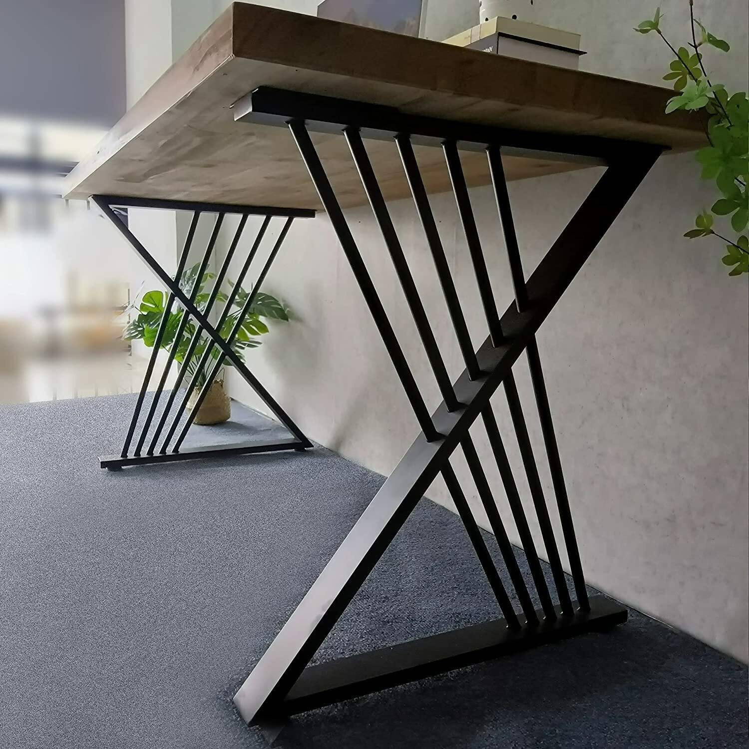 VENTUOS Dining Tabel Legs Furniture Legs Desk Legs set of 2. Metal