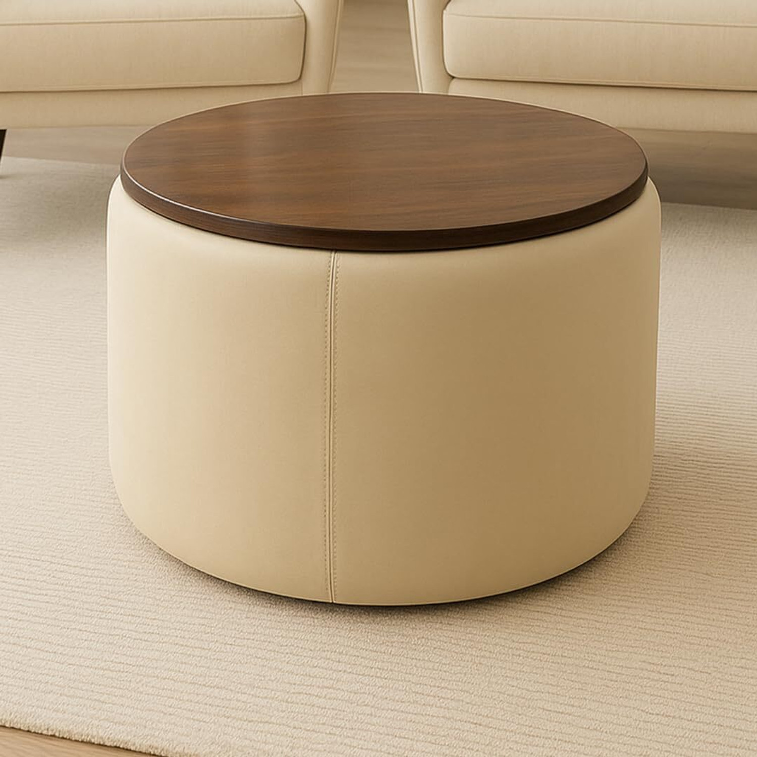 Image of FARIQUE ART ottomans Coffee tables Engineered Wood Coffee Table