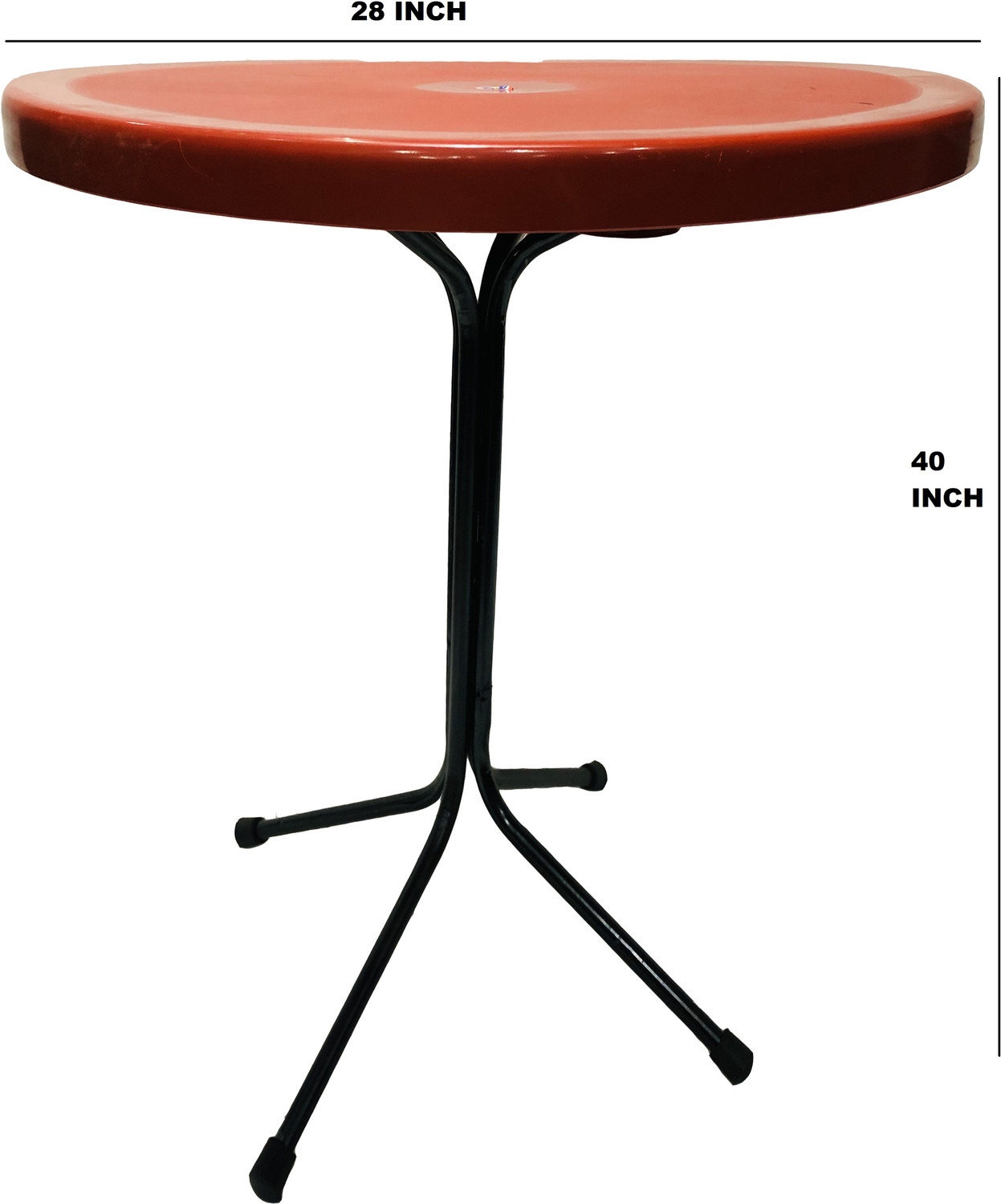 Image of P P CHAIR Dining Bar Standing Person Table Easily Foldable and Light Weight Table (1PC) Plastic Coffee Table