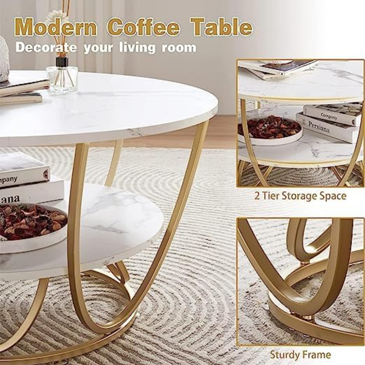 Image of Outletcart Metal Coffee Table
