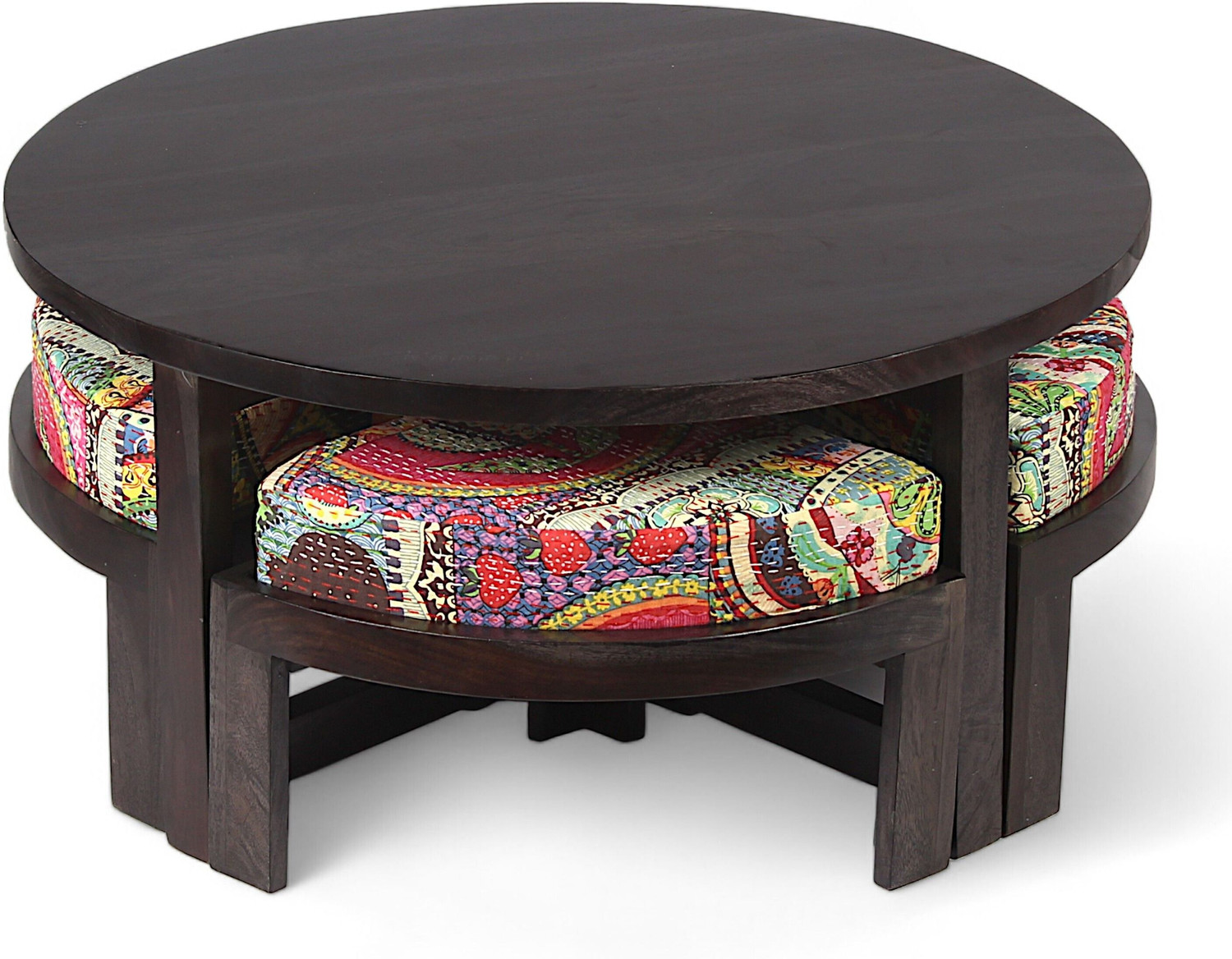 Image of Flipkart Perfect Homes Rosewood ( Sheesham ) Solid Wood Coffee Table