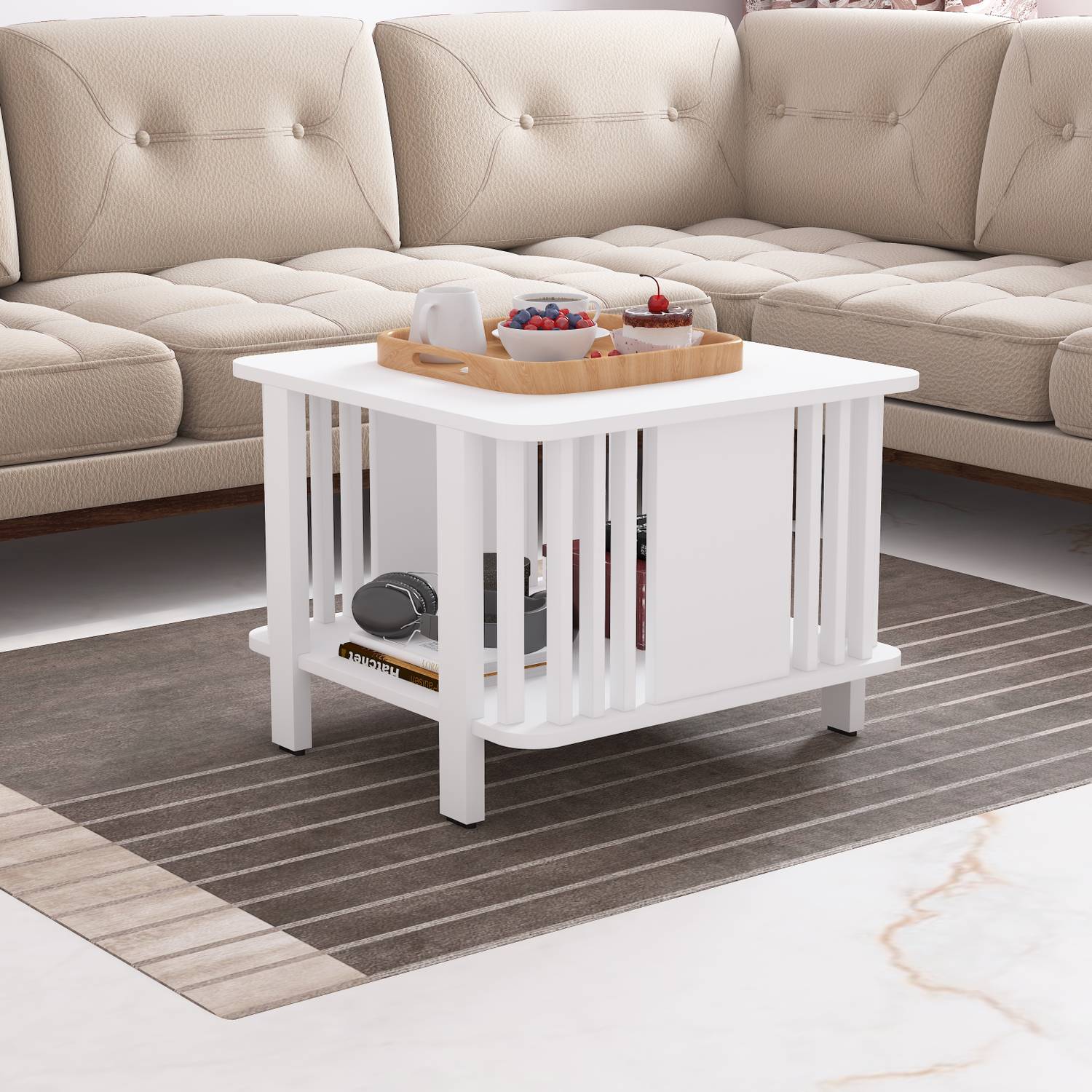 Studio Kook Grace Engineered Wood Coffee Table (Finish Color - Mo