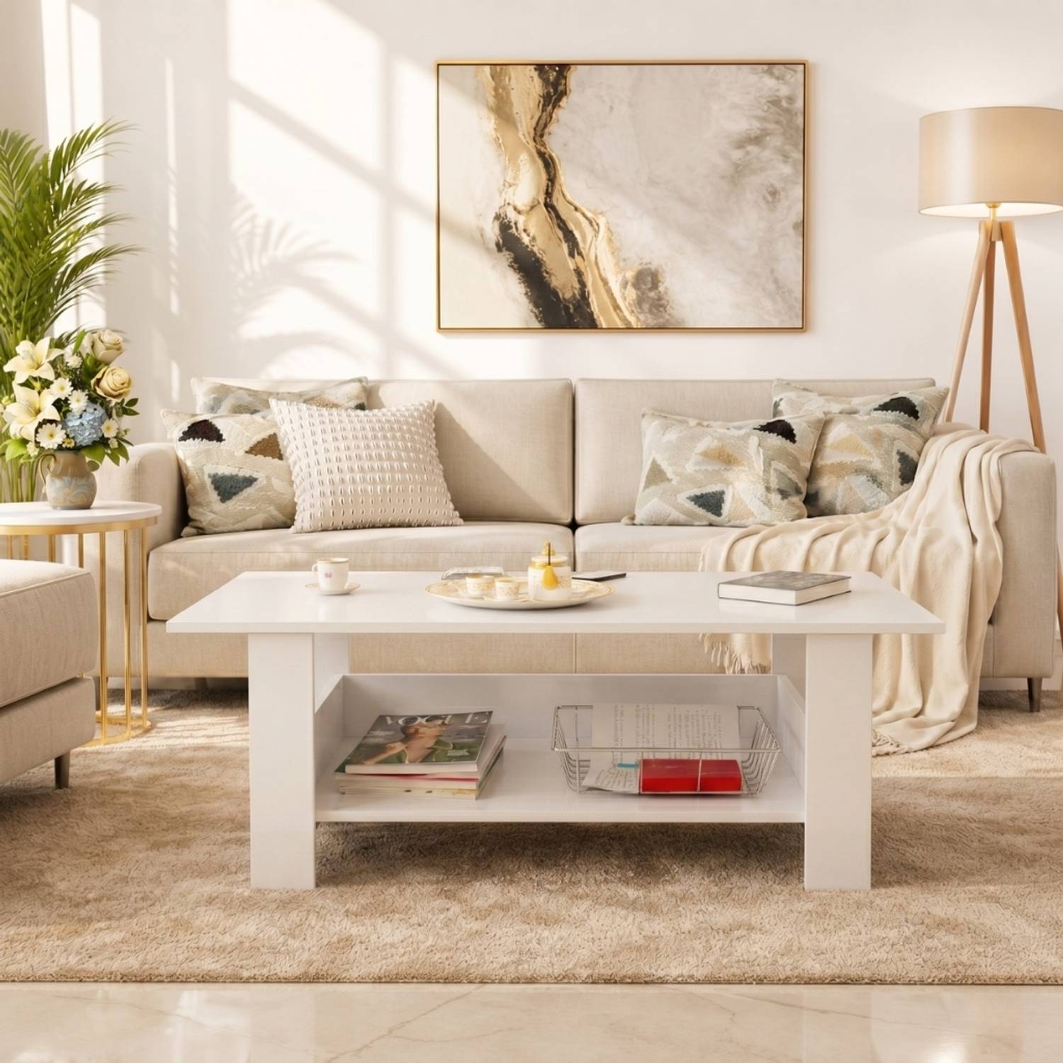 Arizen Engineered Wood Coffee Table