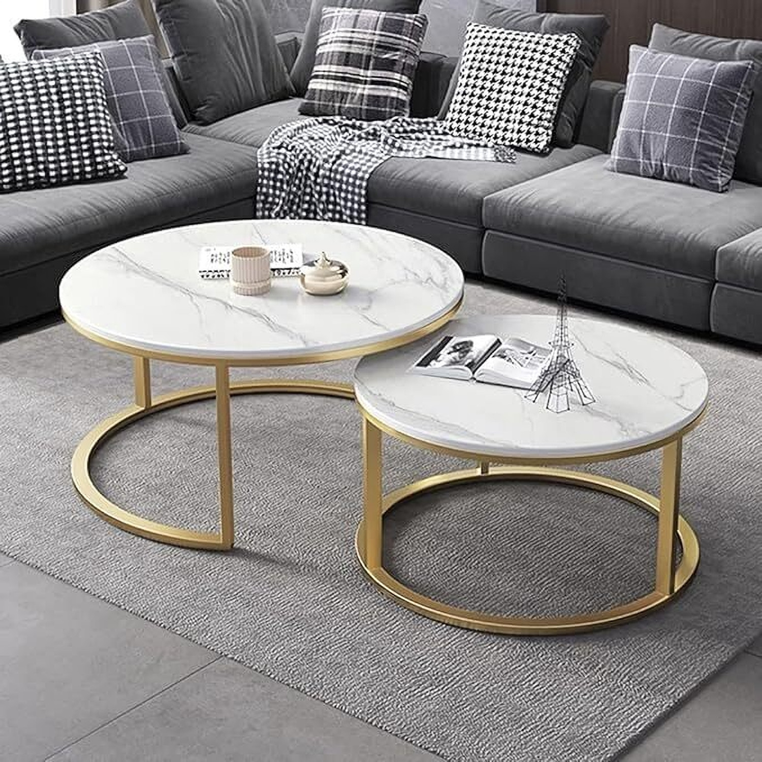 Image of Outletcart round tabel 0011 Engineered Wood Coffee Table