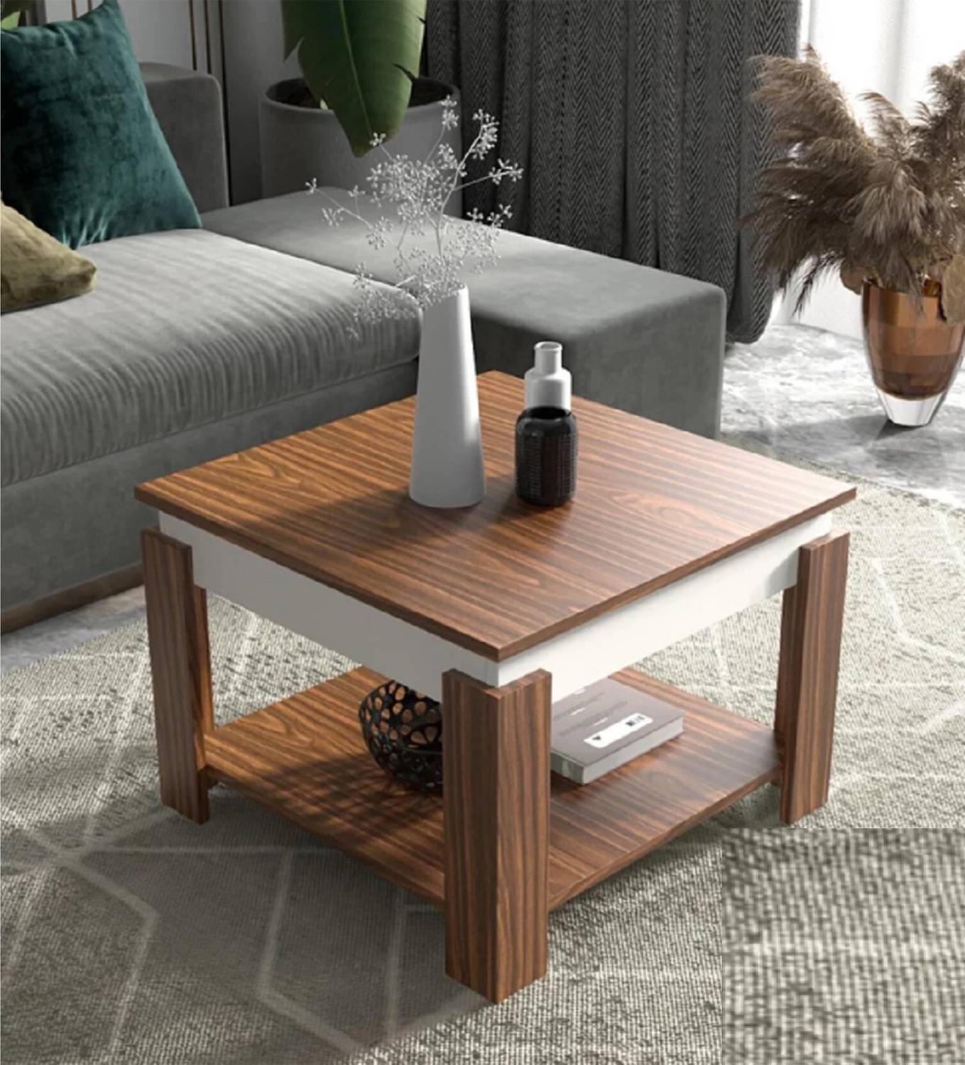 Allie Wood Alex Engineered Wood Coffee Table