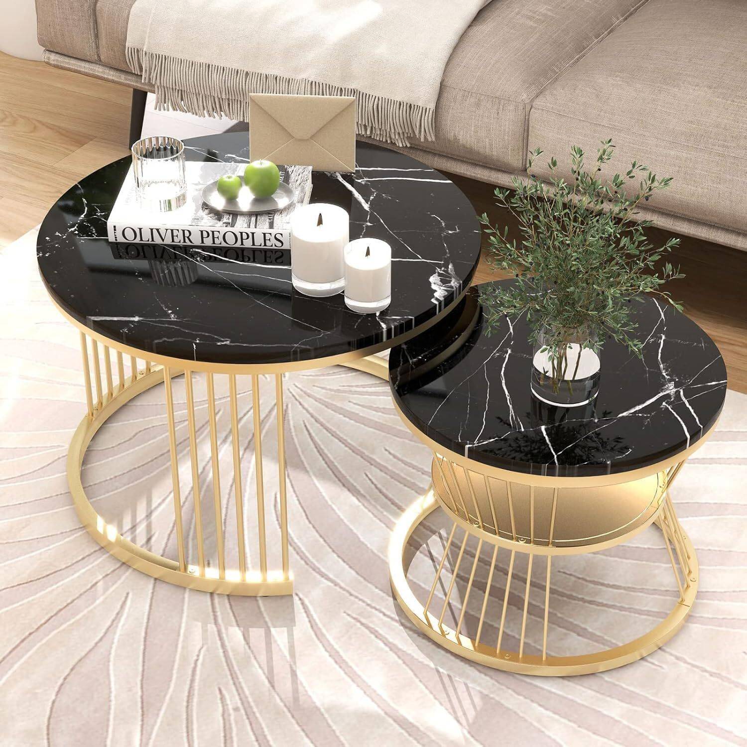 The Evozal Craft Iron frame table living room bed room mdf top (G