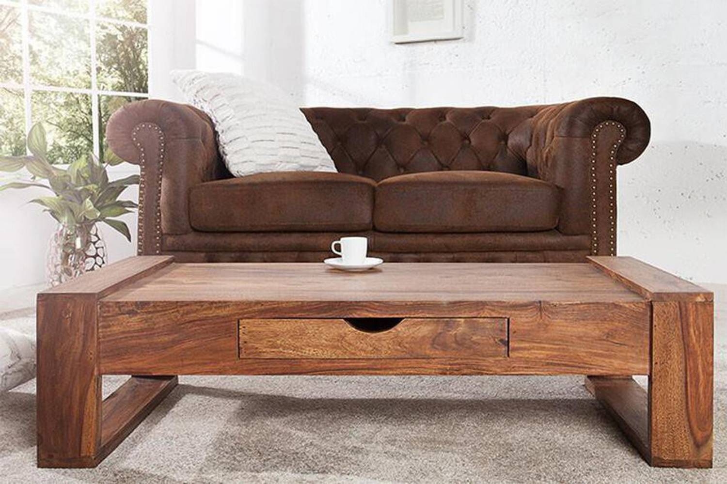 Flipkart Perfect Homes Rosewood (Sheesham) Solid Wood Coffee Tabl
