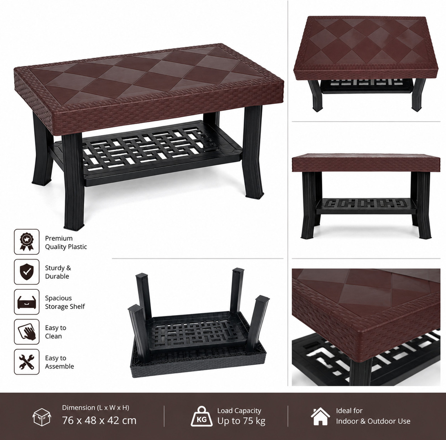 Image of POLYCON VERGA Plastic Coffee Table