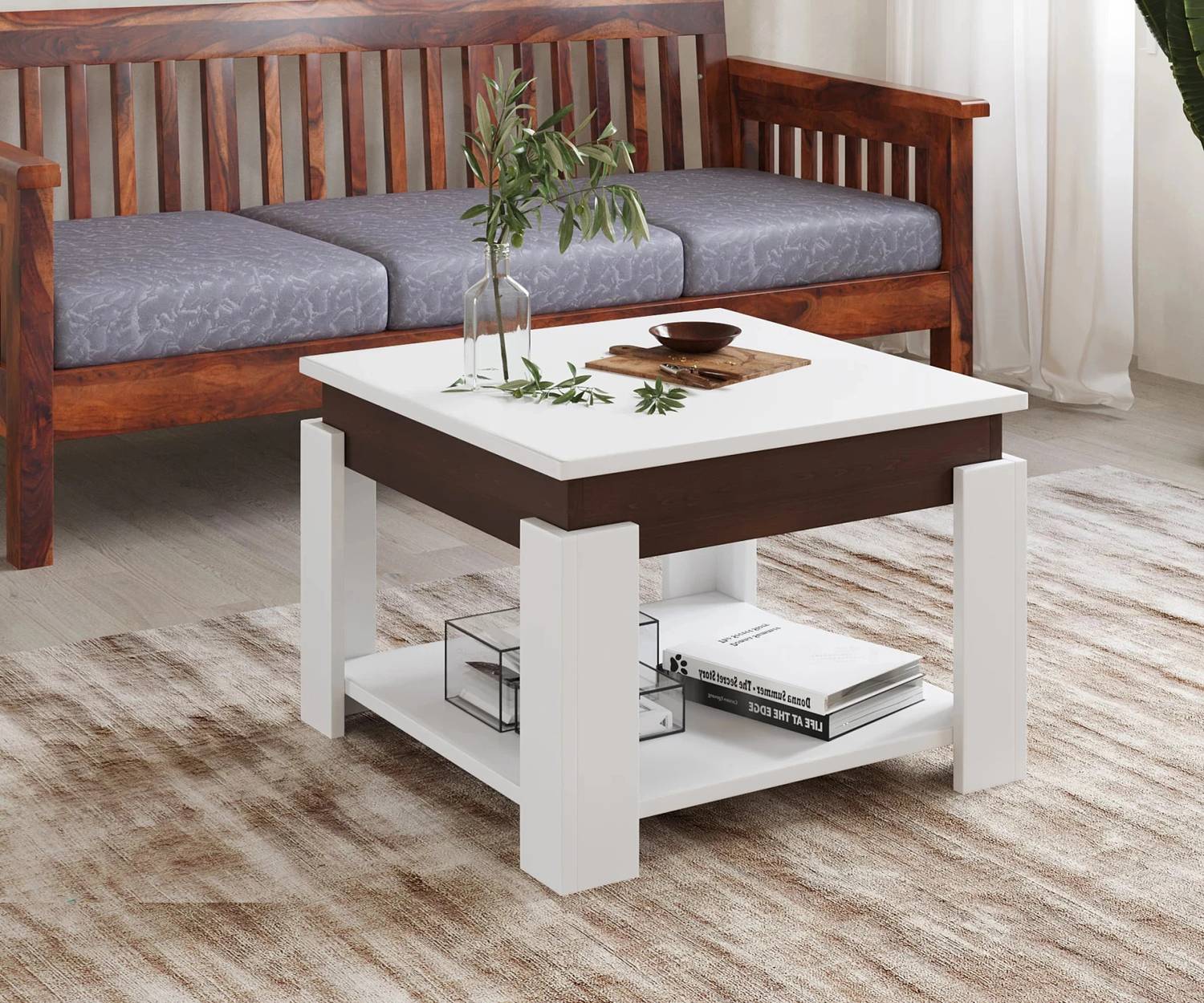 Allie Wood Alex Engineered Wood Coffee Table