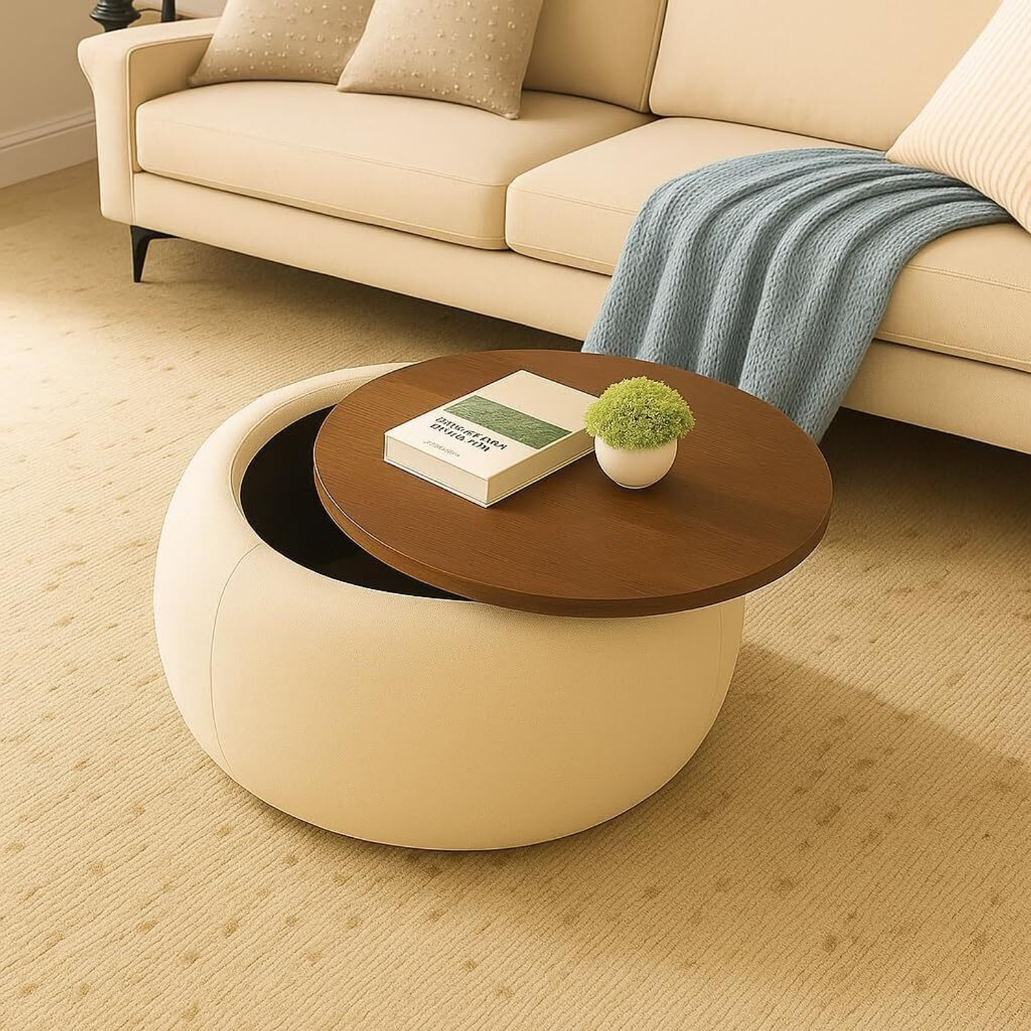 Image of FARIQUE ART ottomans Coffee tables Engineered Wood Coffee Table