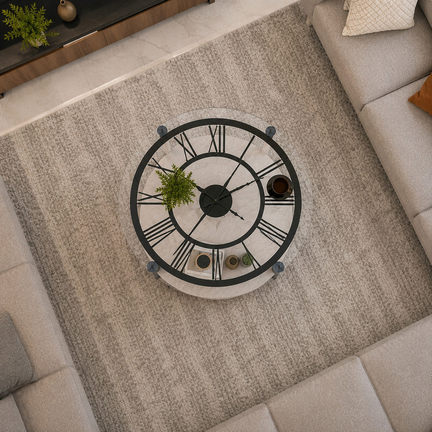 Image of Originn Furniture Premium Luxury Coffee Table | Center Table | Tea Table For Living Room Glass Coffee Table