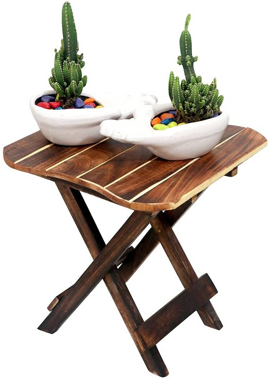 Rahat Handicraft Folding Square Table/End Table/Outdoor Table/Cof