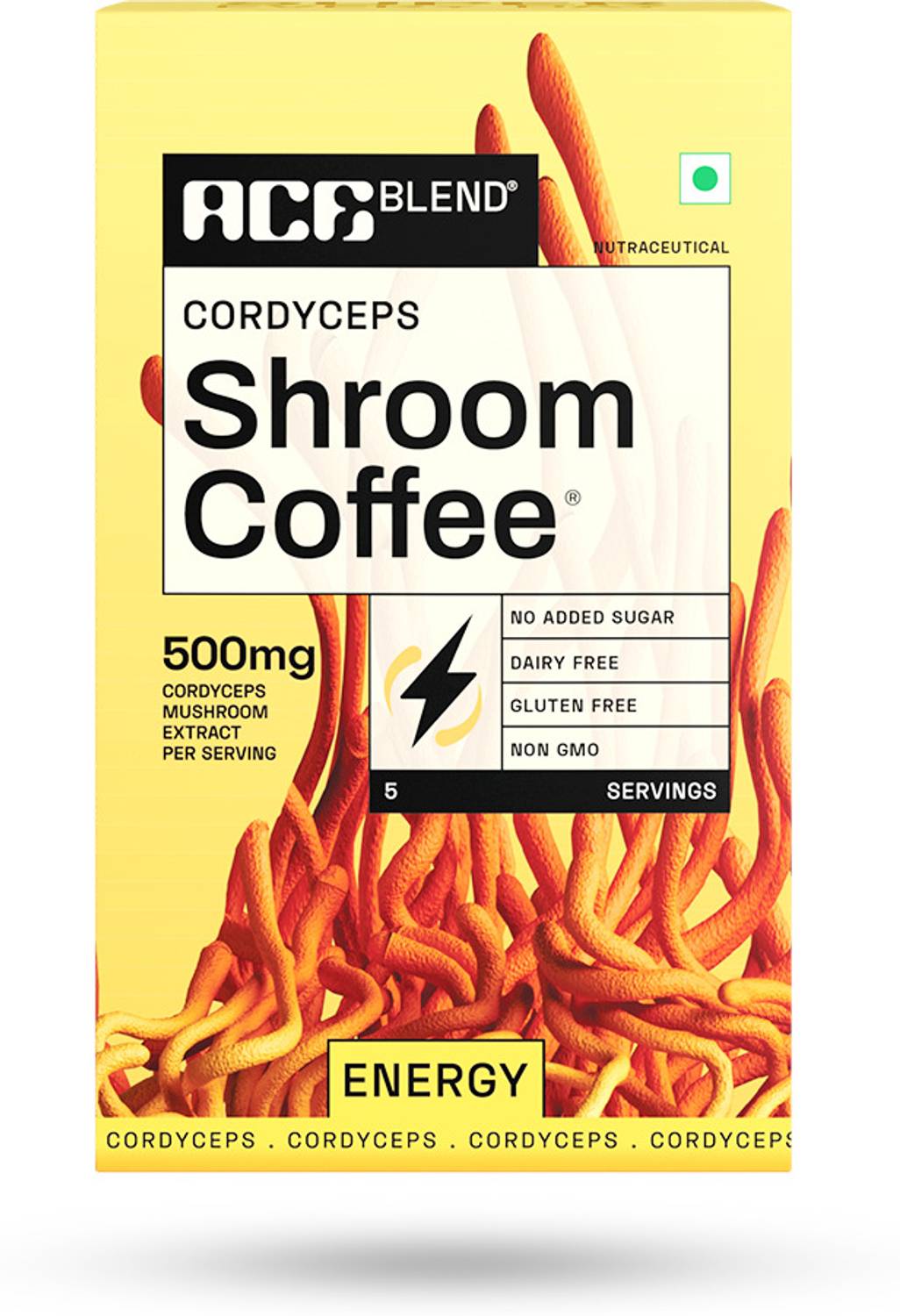 Ace Blend Cordyceps Shroom Blend(5 Serves) 500mg Mushroom Extra