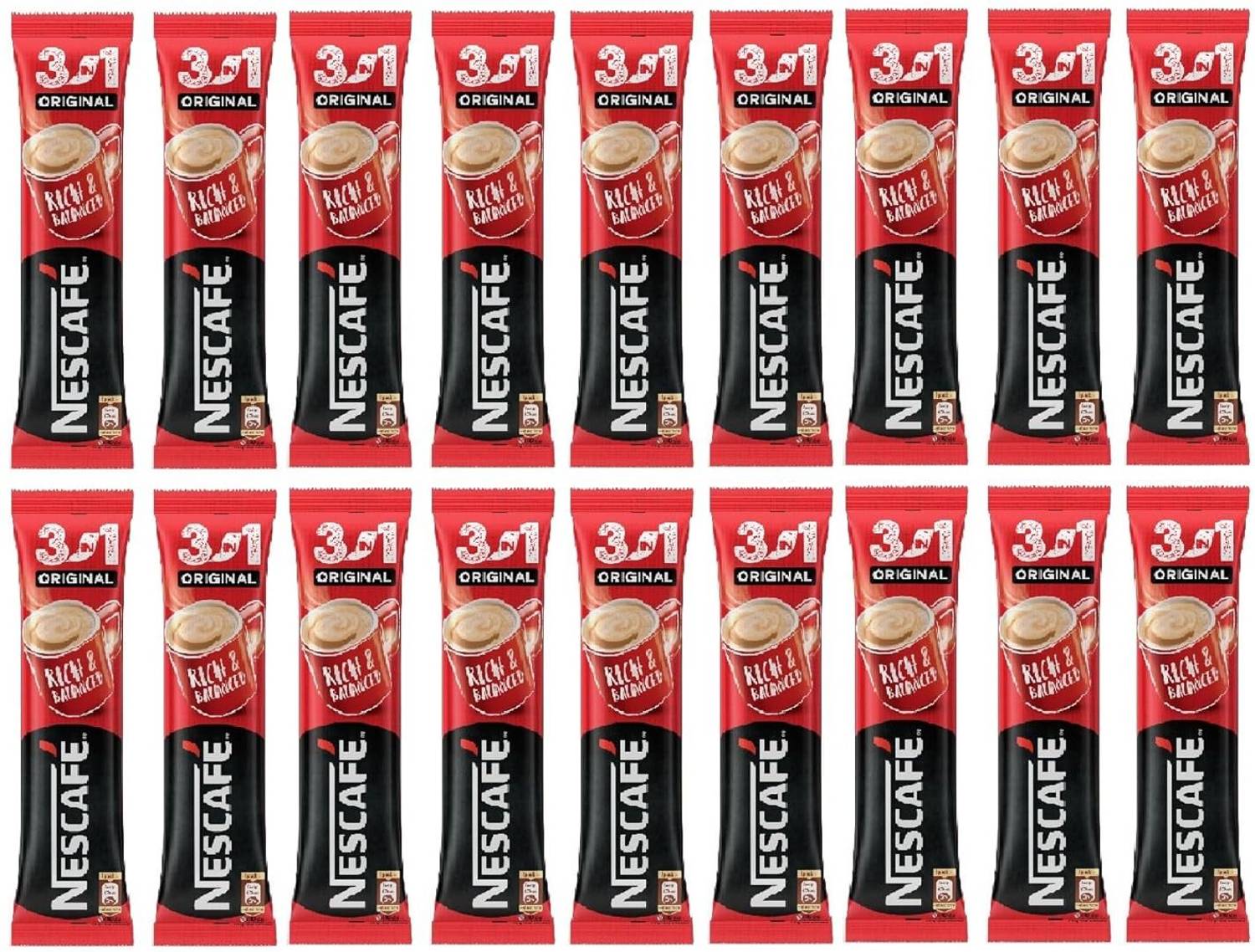 Nescafe 3in1 Original Delicious Blend of Coffee, Creamer & Sugar
