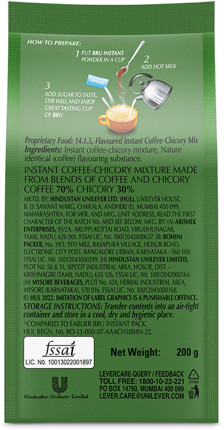 Image of BRU Instant Coffee 200 g Instant Coffee