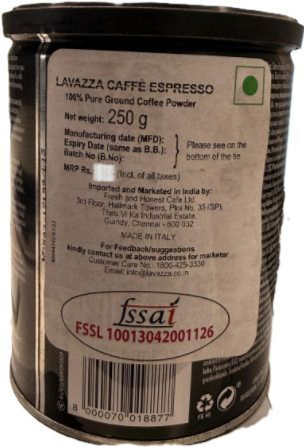 Image of Lavazza Caffe Espresso Roast & Ground Coffee