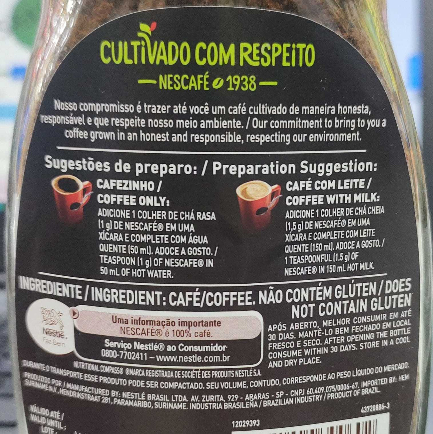 Image of Nescafe Original Extraforte (IMPORTED) Roast & Ground Coffee (200 g)