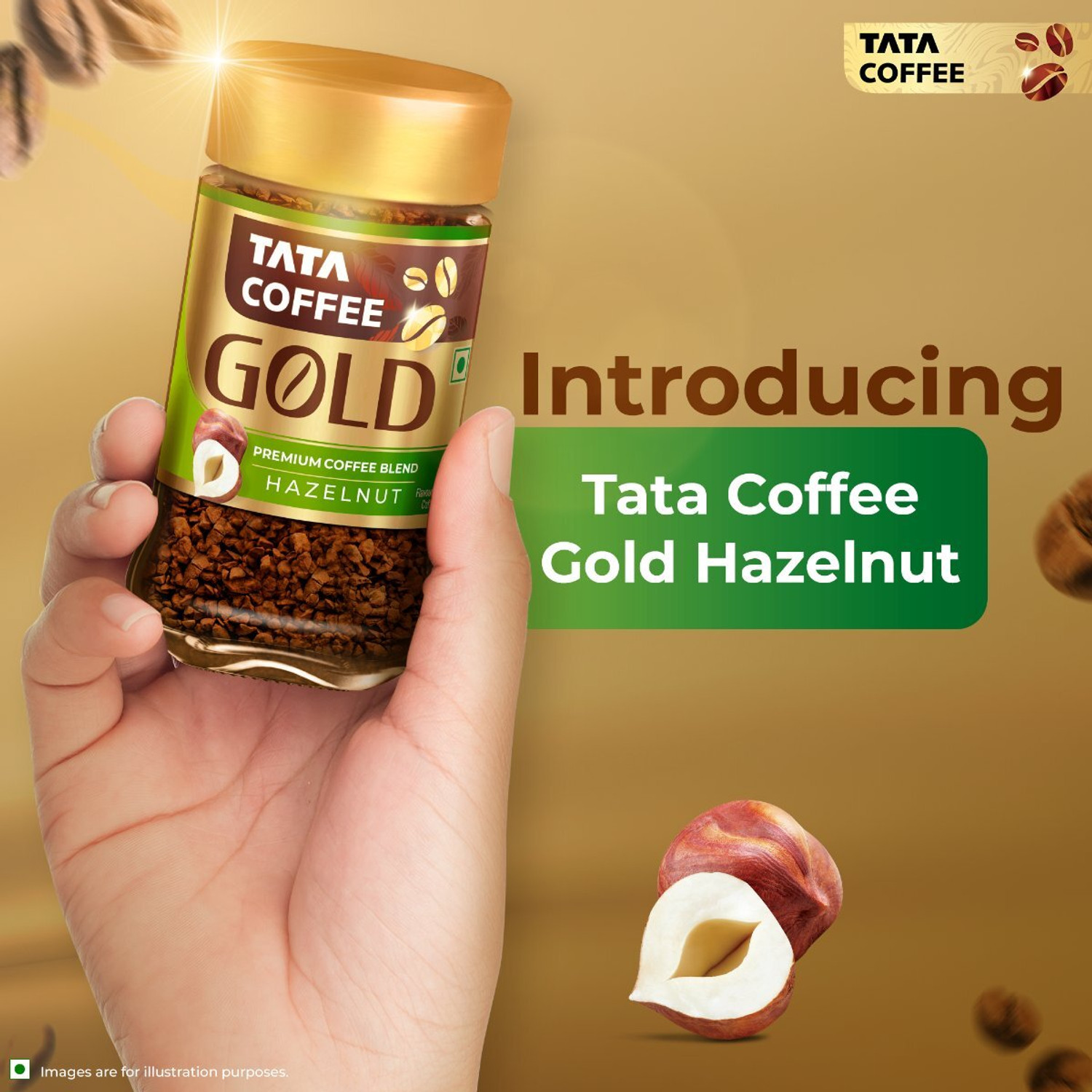 Image of Tata Coffee Gold Premium Blend, Full Bodied Taste & Rich Aroma Instant Coffee