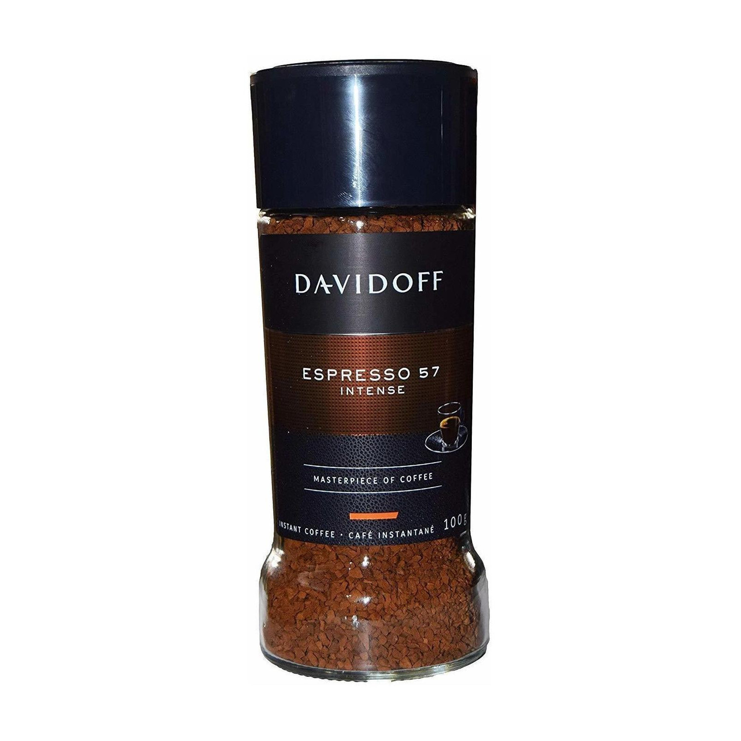 Image of Davidoff Cafe Espresso 57 Intense Instant Coffee Jar, Instant Coffee