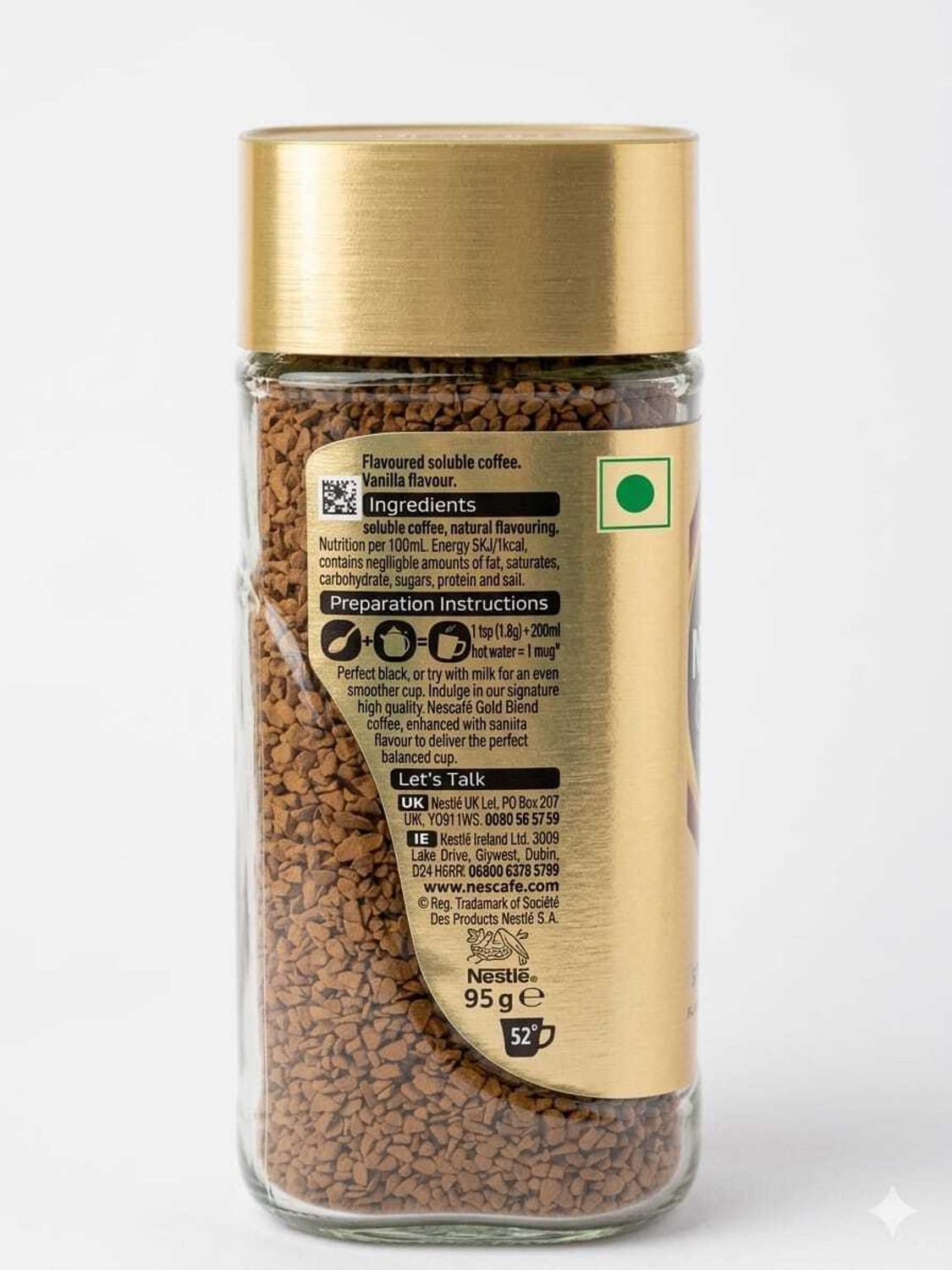 Image of Nescafe GOLD BLEND SMOOTH VANILLA FLAVOURED INSTANT COFFEE Instant Coffee