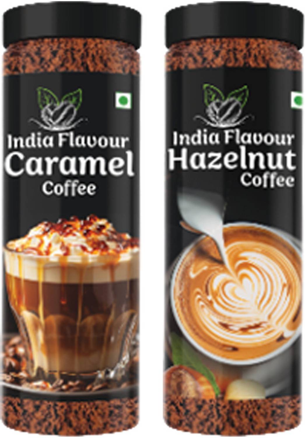 India Flavour Aromatic Rich Instant Hot & Cold Caramel & Hazelnut