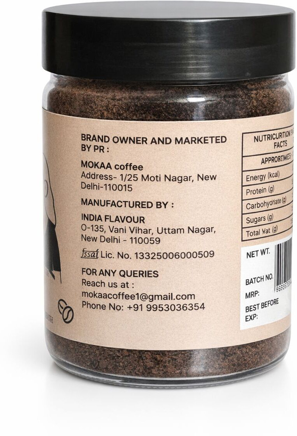 Image of MOKAA Aromatic Rich Instant Hot & Cold Tiramisu Coffee | Strong Taste Instant Coffee