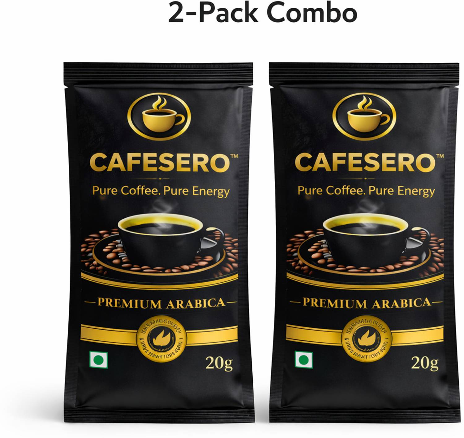 CAFESERO Strong Dark Roast Coffee 40g (2 x 20g) Instant Blend Instant Coffee