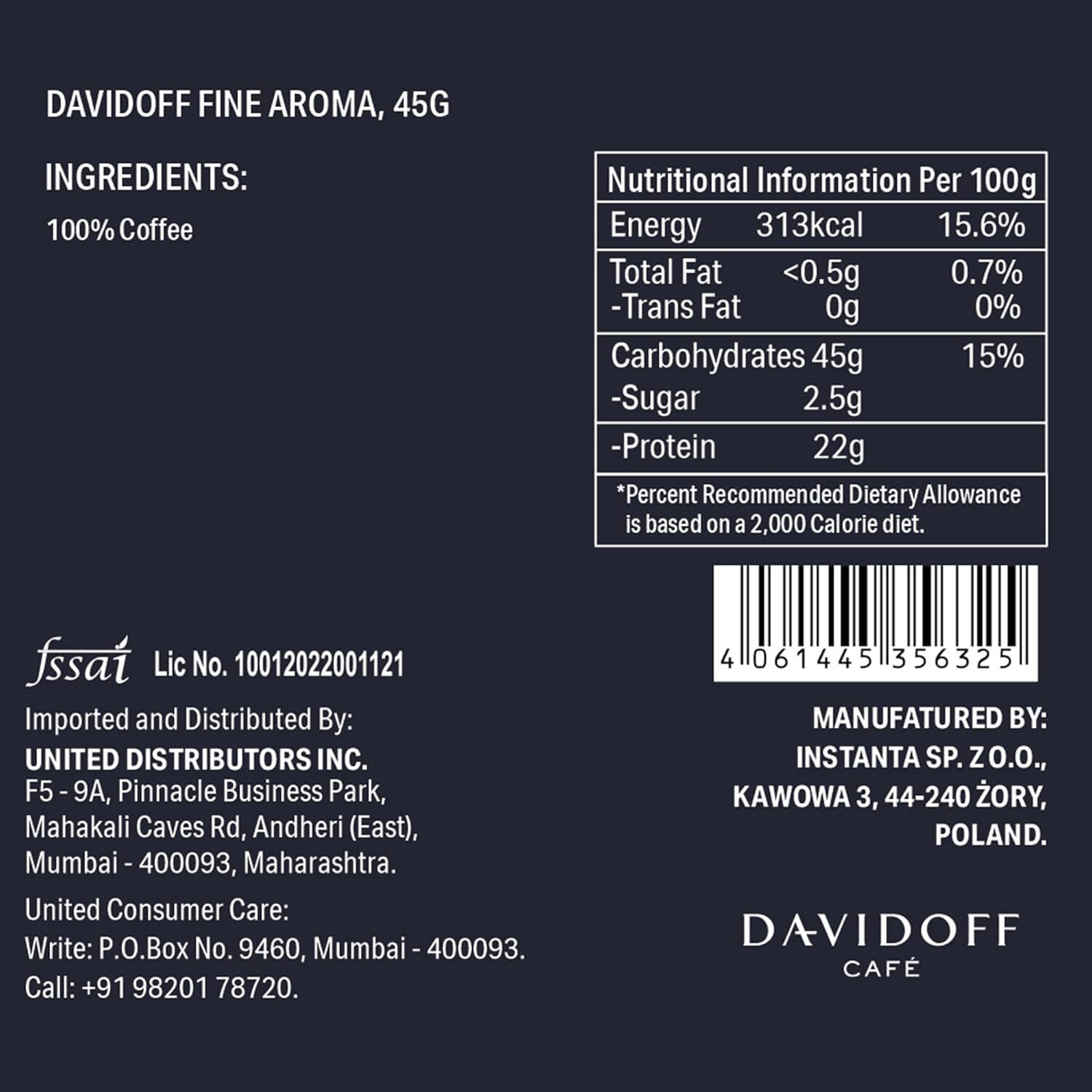 Image of Davidoff Rich Aroma 7 /12 Intensity, 100% Arabica Instant Coffee
