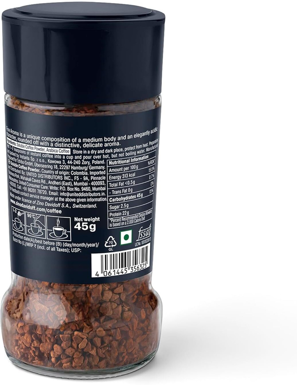 Image of Davidoff Rich Aroma 7 /12 Intensity, 100% Arabica Instant Coffee