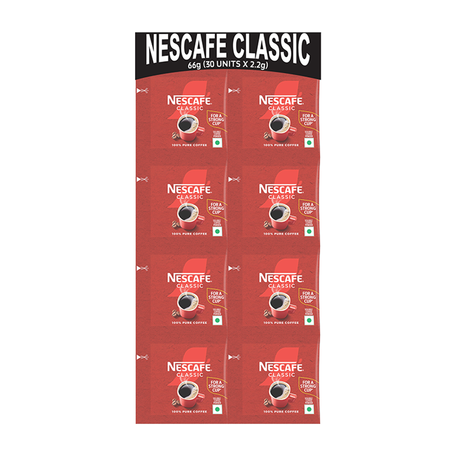 Image of Nescafe Classic Instant Coffee Powder,100% Pure Coffee Sachets Instant Coffee