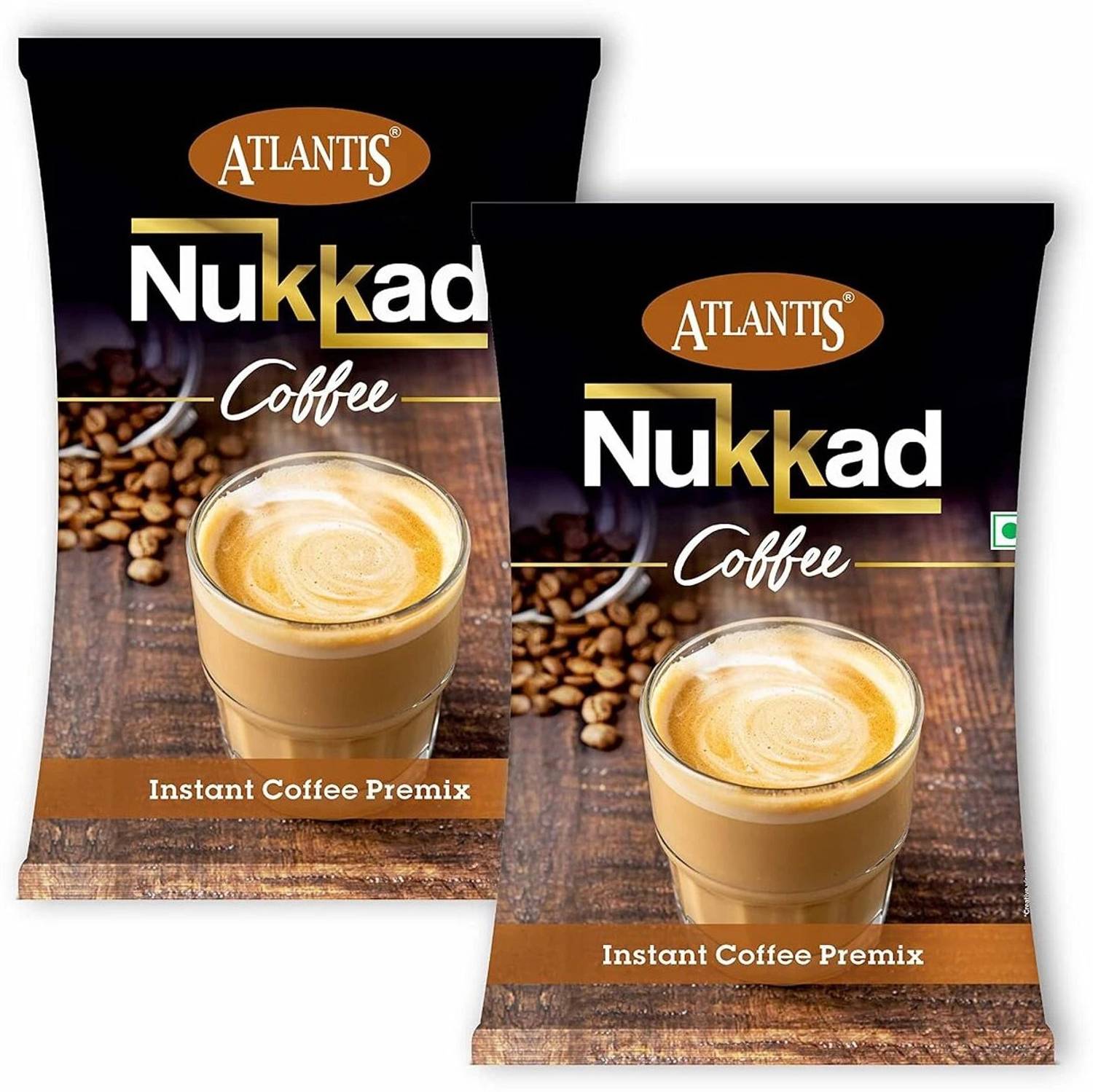 ATLANTIS Nukkad Instant Coffee Premix Combo of 2, For Vending Mac