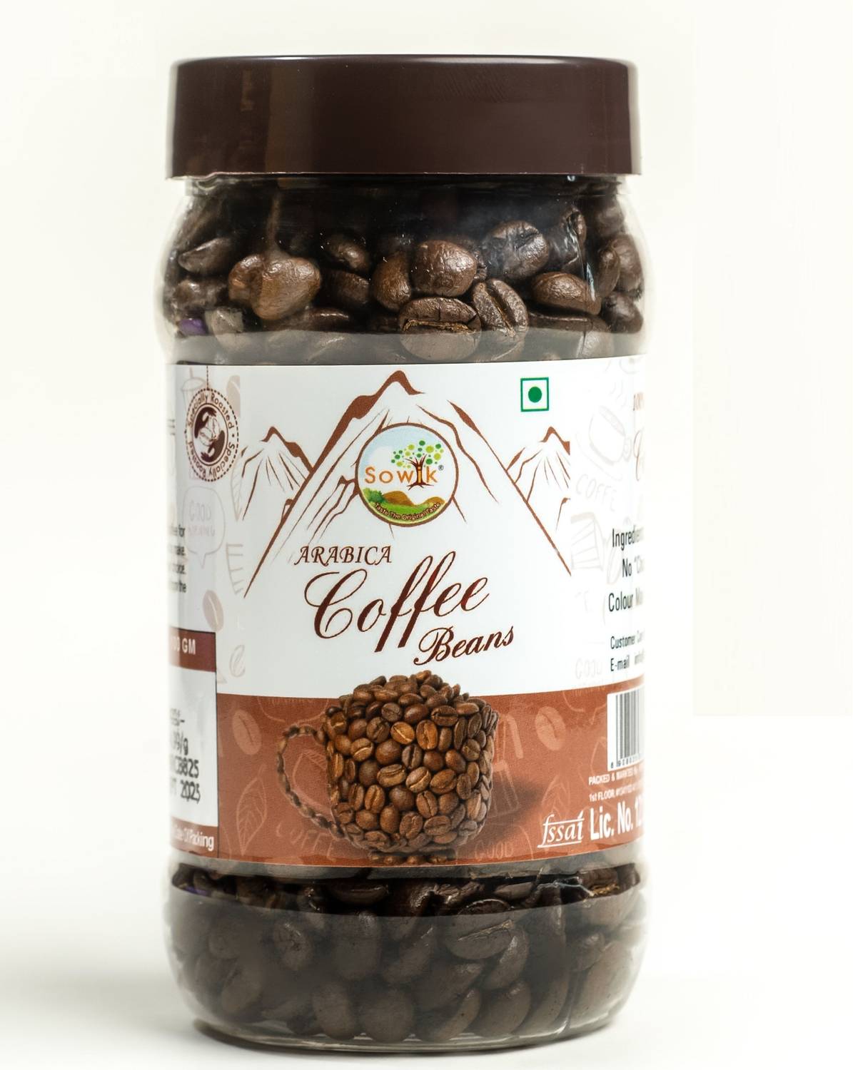 SOWIK Roasted Coffee Beans 100g 100% Arabica, Freshly Roasted,