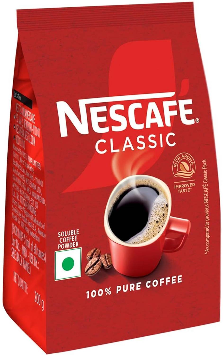 Nescafe Classic Instant Coffee Powder 200g Pouch