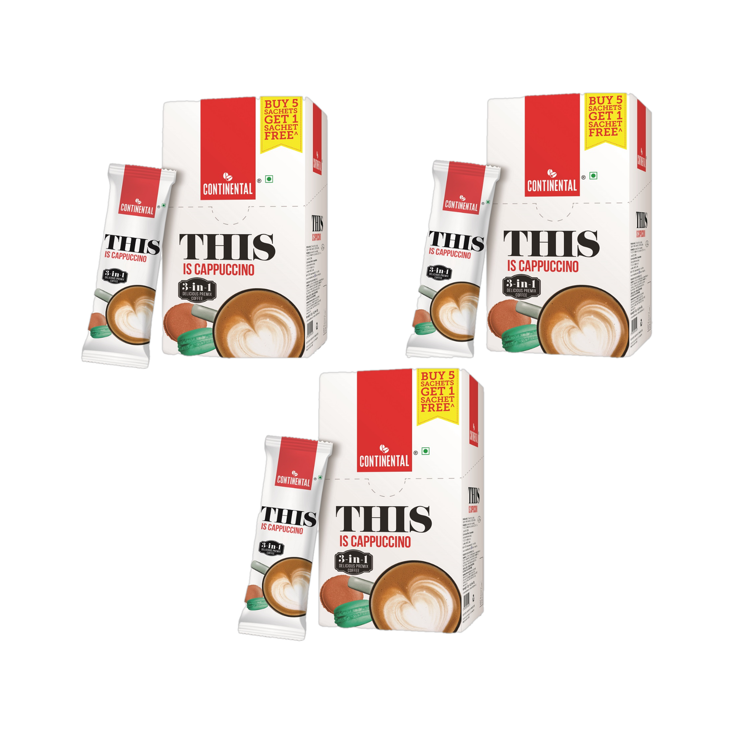 Image of Continental THIS Cappuccino 3 in 1 Premix Instant Coffee