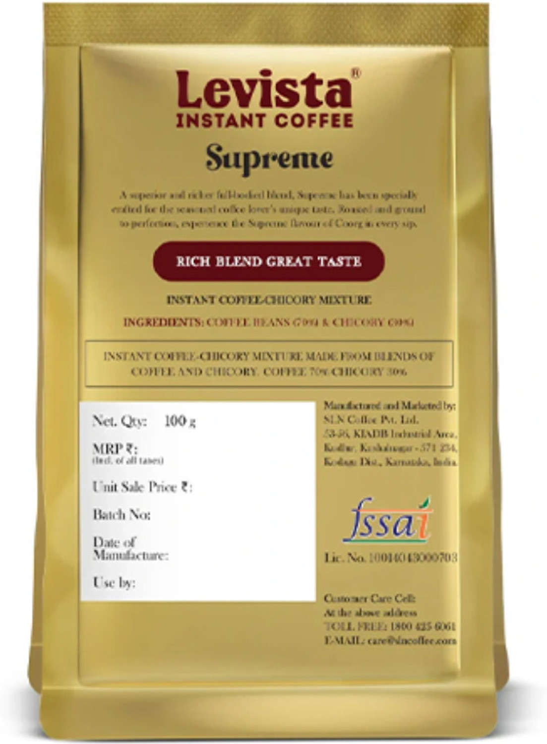 Image of Levista Supreme Instant Coffee