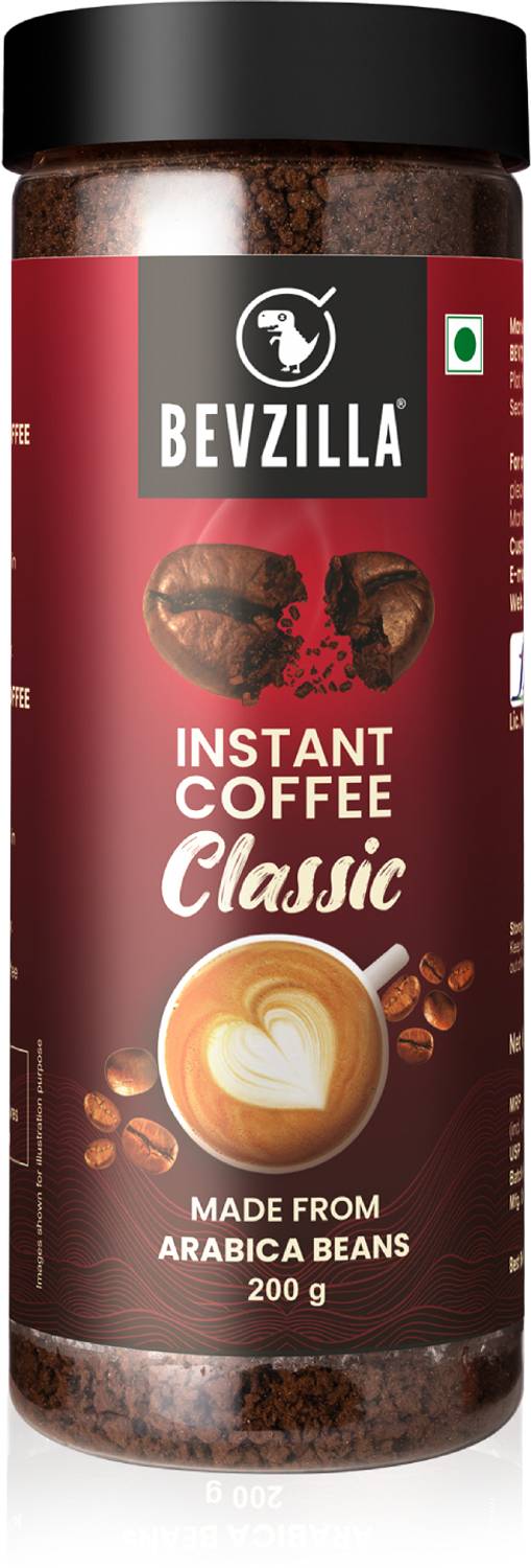 Bevzilla 200 Grams Classic Instant Coffee Powder|Hot & Cold Instant Coffee