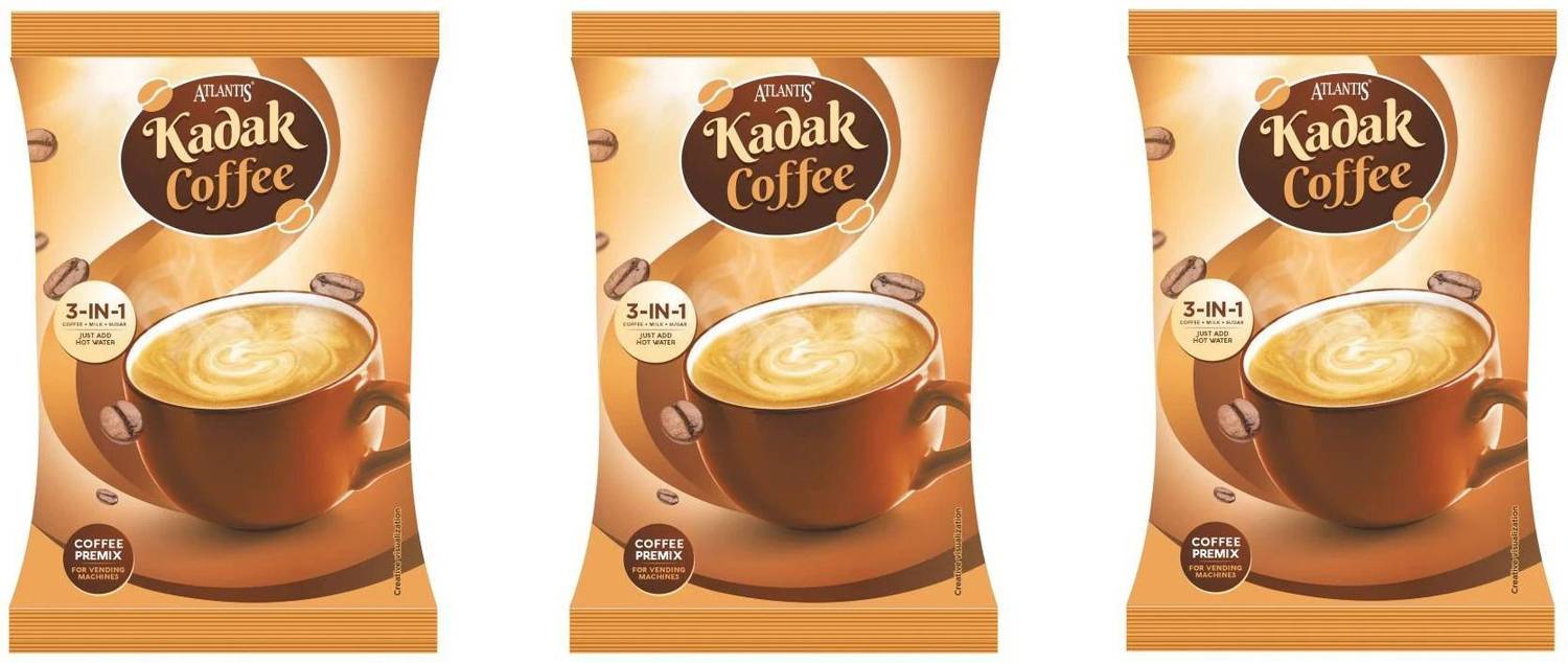 ATLANTIS 3 in 1 Kadak Coffee Premix (Contains Coffee, Milk and Su