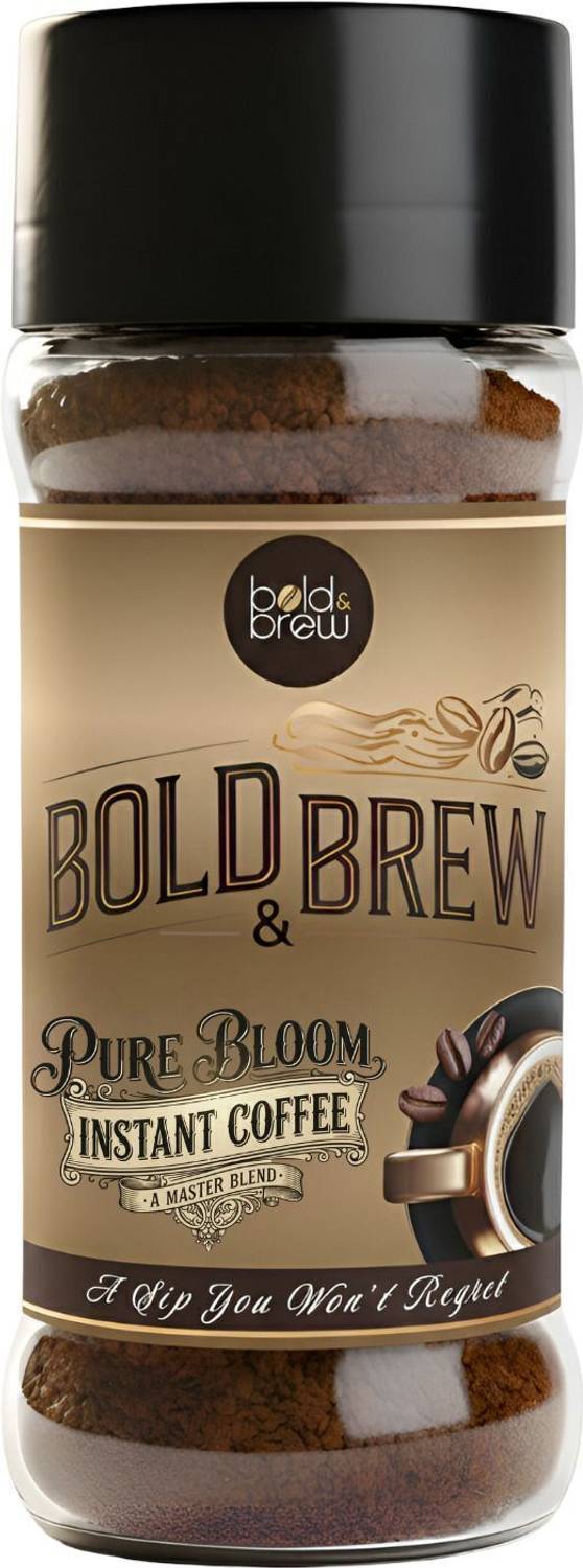 Bold & Brew Pure Instant Coffee Powder | Premium Coffee | Rich Aroma & Strong Taste Instant Coffee