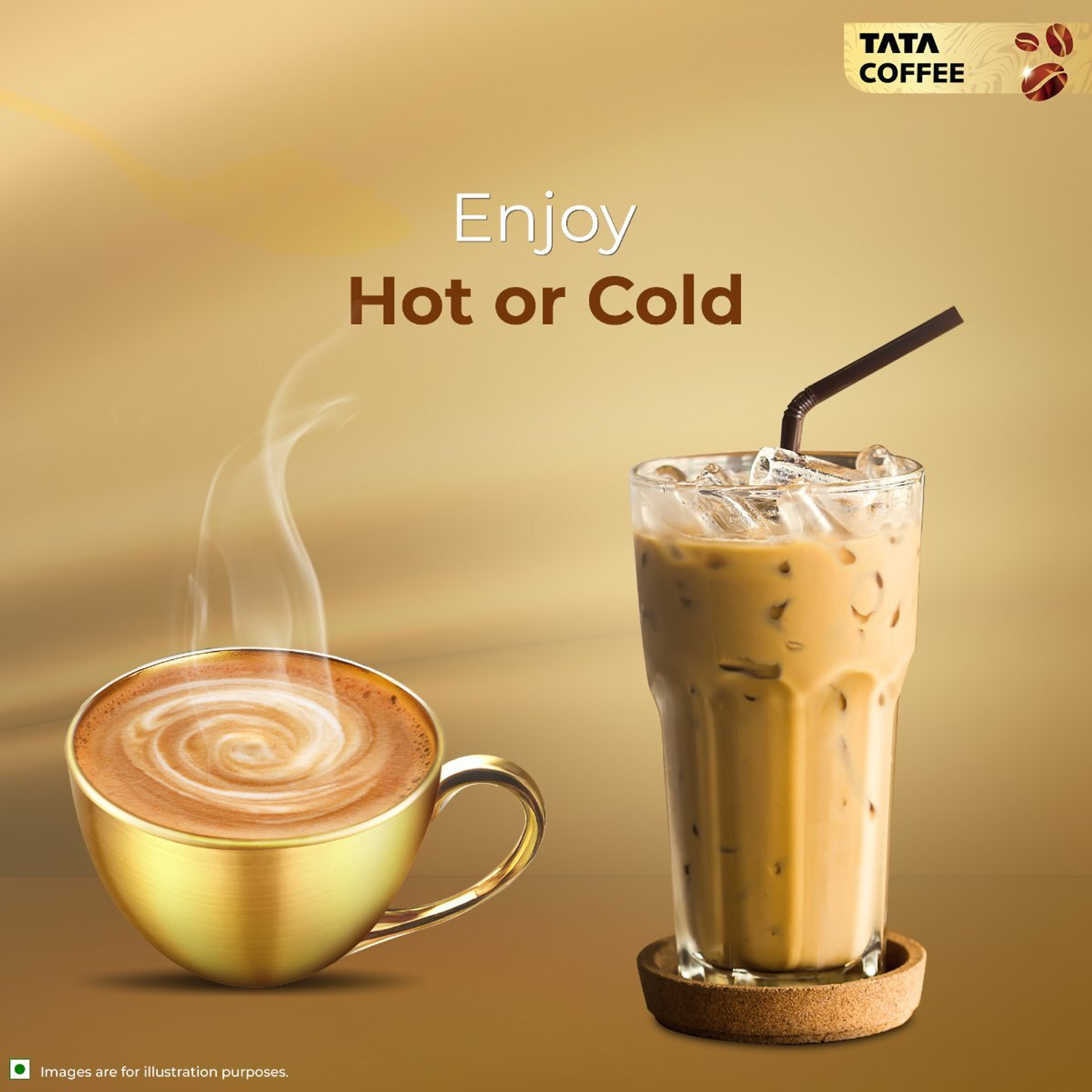 Image of Tata Coffee Gold Premium Blend, Full Bodied Taste & Rich Aroma Instant Coffee