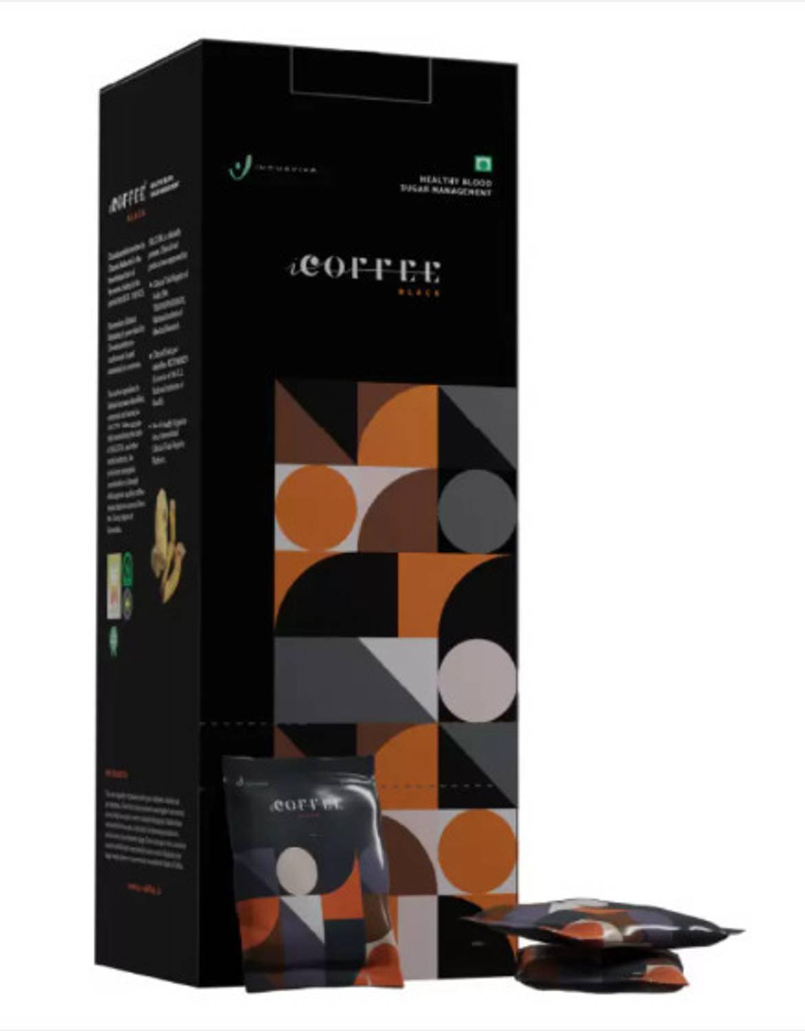 INDUS VIVA ICoffee Black 50 Sachet Of 10GM Each Instant Coffee (5