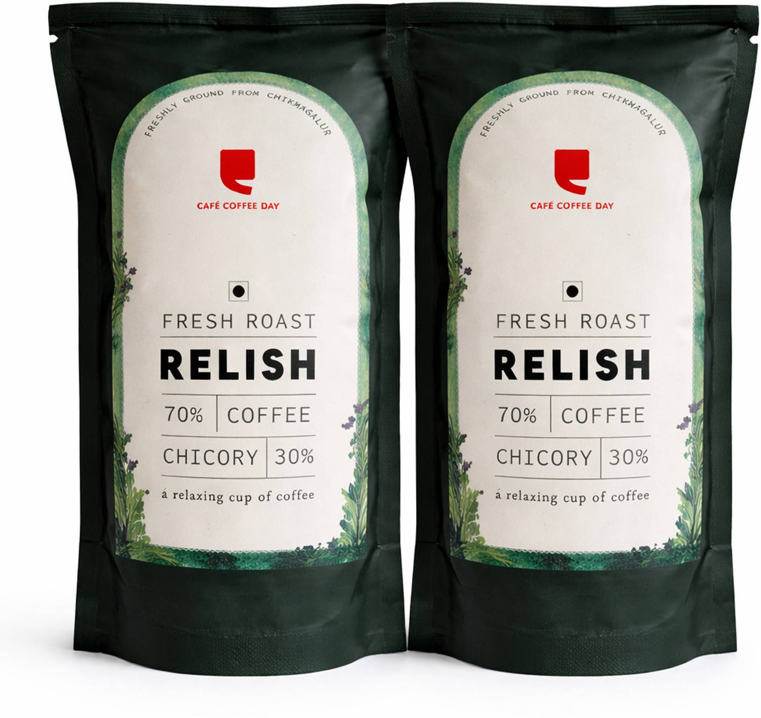 Cafe Coffee Day RELISH (70% Coffee, 30% Chicory) Premium Instant Filter Coffee Powder Roast & Ground Coffee