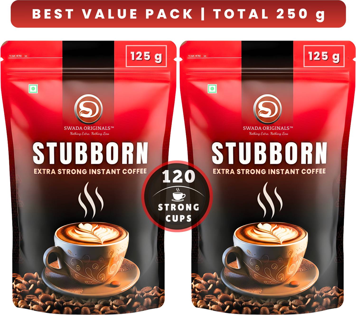 Swada Originals Stubborn Extra Strong Instant Coffee Bold Int