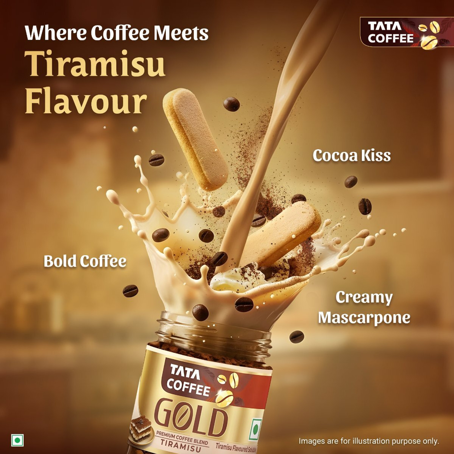 Image of Tata Coffee Premium Coffee Blend Tiramisu Instant Coffee