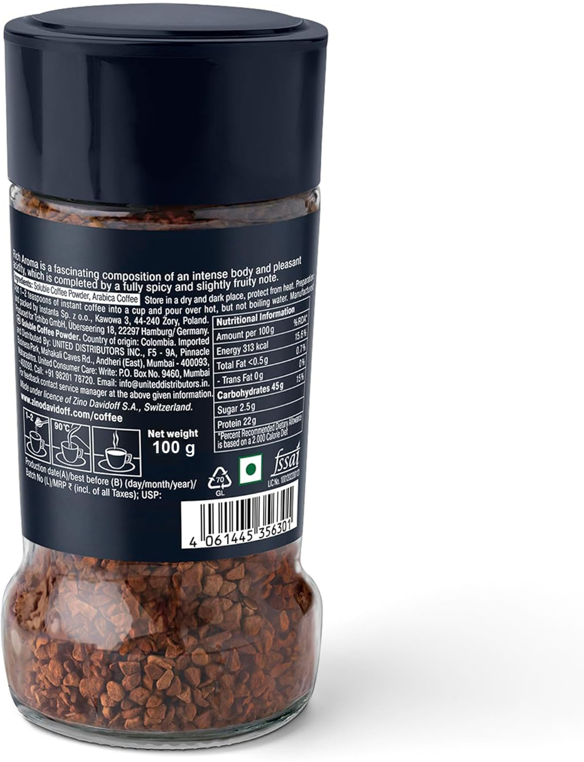 Image of Davidoff Rich Aroma 10 /12 Intensity Instant Coffee