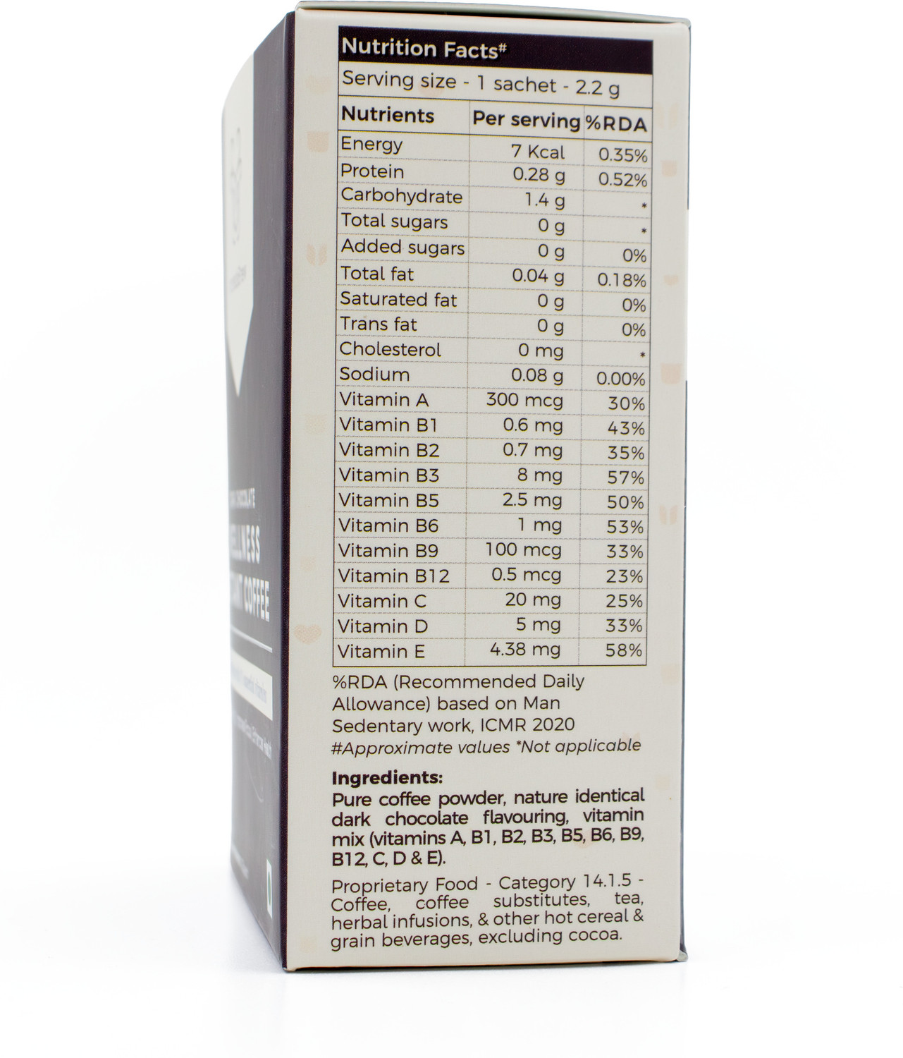Image of IncredaBrew Dark Chocolate Instant Coffee |Healthy Premium Coffee, 20 Sachets | Instant Coffee