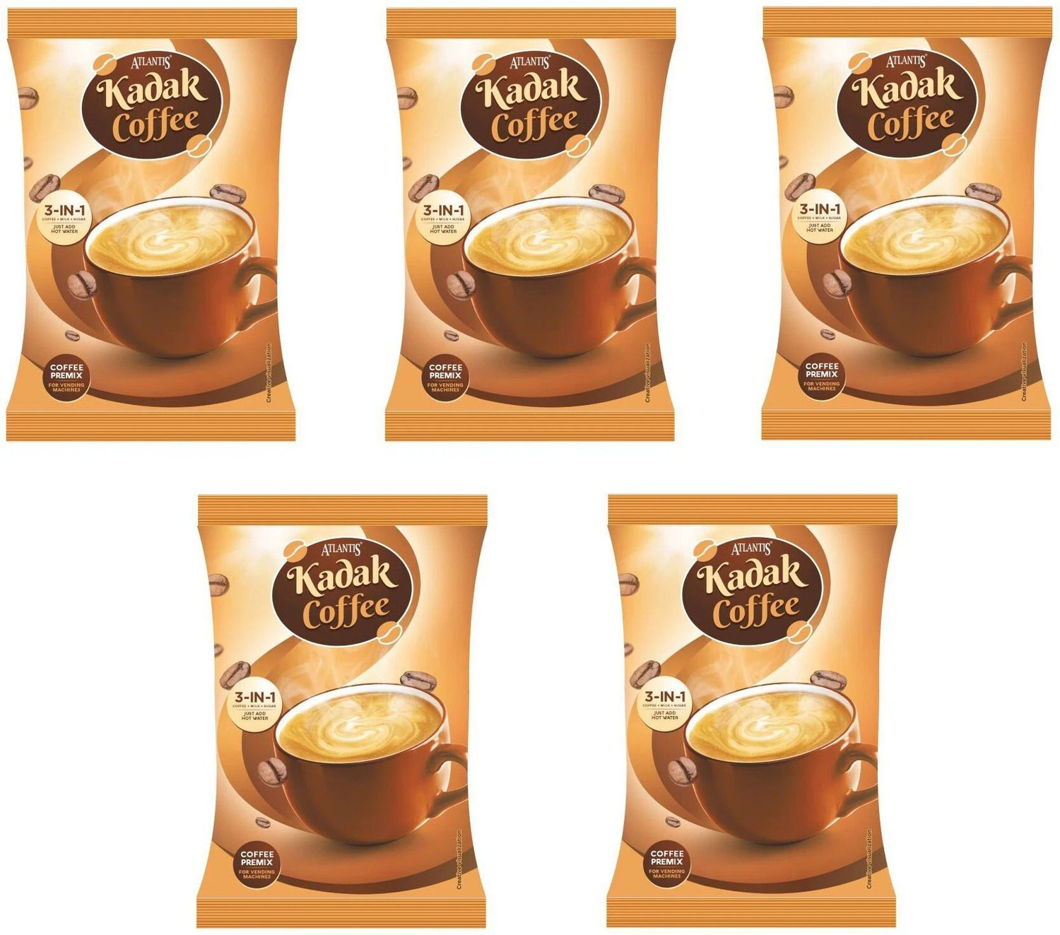 Image of ATLANTIS 3 in 1 Kadak Coffee Premix (Contains Coffee, Milk and Sugar) 5 kg Instant Coffee