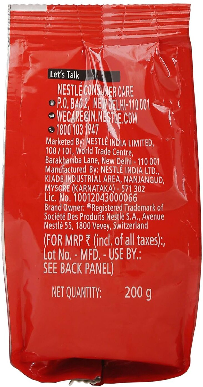 Image of Nescafe Classic Instant Coffee Powder | 100% Pure Coffee | 200g Pouch Instant Coffee